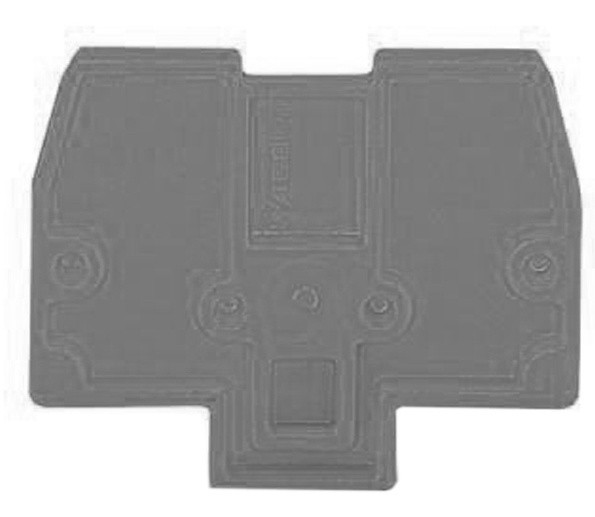 Двополюсна кінцева пластина Wago 870-923 (сіра)