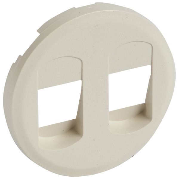 Двойная накладка акустической розетки Legrand Celiane (066241) (слоновая кость)