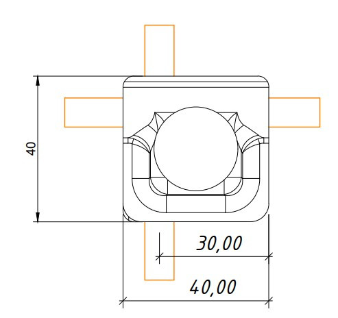 З'єднувач з гайкою Leo Lightman Vario StZn (201021) - фото №2