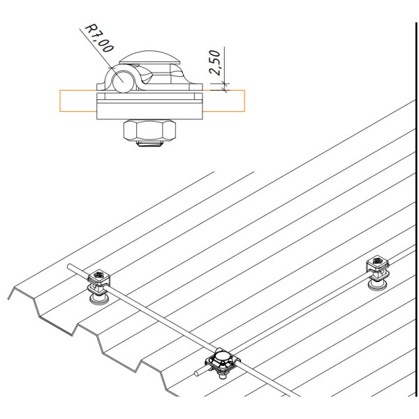 З'єднувач з гайкою Leo Lightman Vario StZn (201021) - фото №3