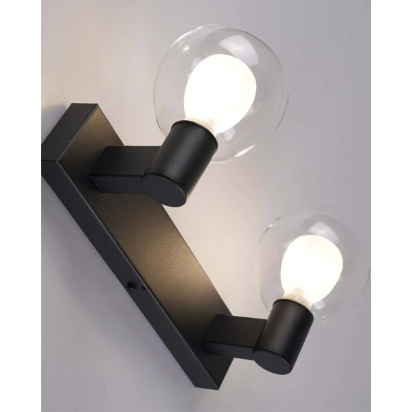 Бра, настенный светильник Goldlux 336026 Pola G9 2x5W IP44 черный - фото №3