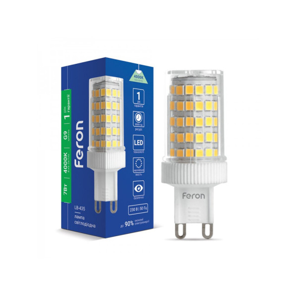 Светодиодная лампочка Feron LB-435 Bulb G9 7W 4000K 650Lm IP20