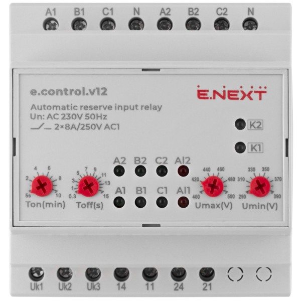 Реле автоматичного введення резерву E.Next e.control.v12 (p0690022) - фото №2