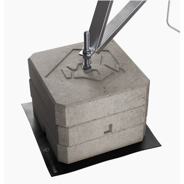 Блискавкоприймач з триногою Leo Lightman 8м Al/Ni (408806) - фото №3