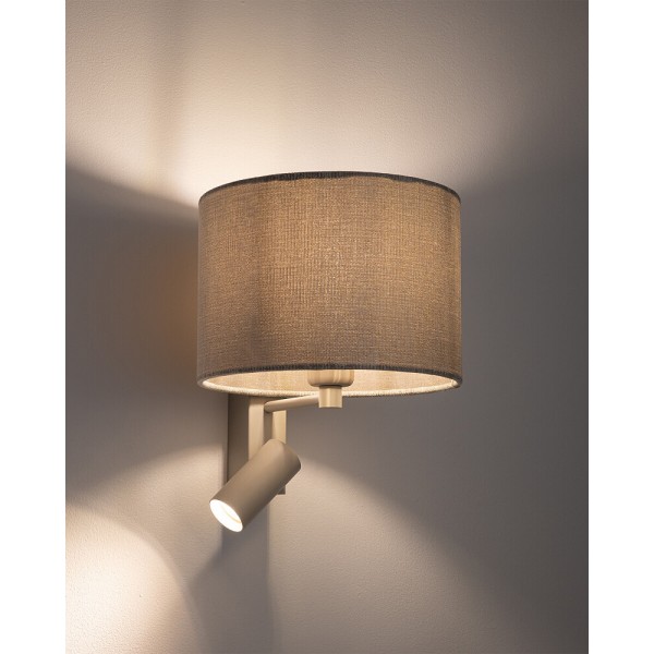 Бра, настенный светильник Nowodvorski 11668 Cedro A E27+GU10 (R35) 10W+10W IP20 светло-серый - фото №1