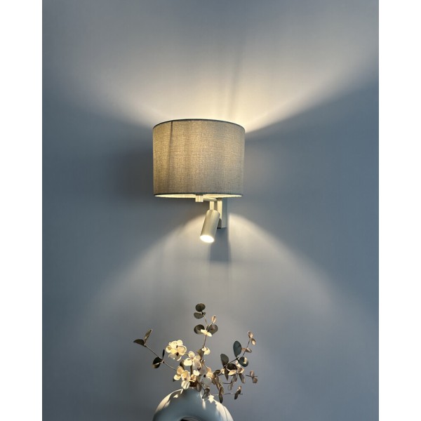 Бра, настенный светильник Nowodvorski 11668 Cedro A E27+GU10 (R35) 10W+10W IP20 светло-серый - фото №3