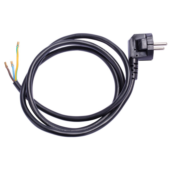 Вилка со шнуром E.Next e.wire.plug.black.0,75 3х0,75 1,2м черный (l020012)