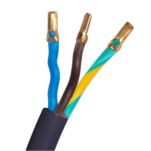 Вилка со шнуром E.Next e.wire.plug.black.0,75 3х0,75 1,2м черный (l020012) - фото №1
