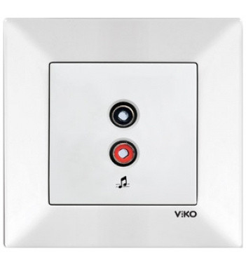 Розетка аудіо Meridian, для динаміків, білий