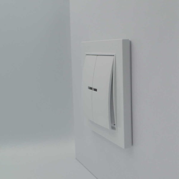 Выключатель Nilson Thor белый 2кл с подсветкой ( 27111004 ) - фото №2