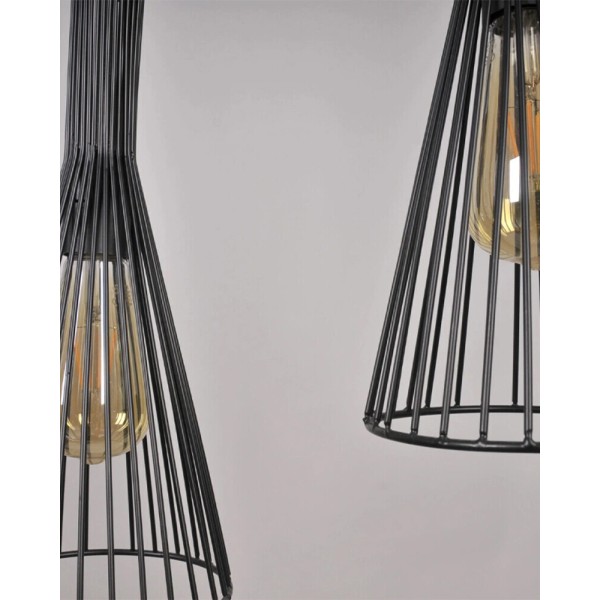 Подвесной светильник, люстра Goldlux 328366 Tiana E27 3x20W IP20 черный - фото №2