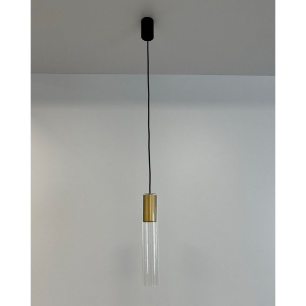 Подвесной светильник, люстра Nowodvorski 7867 Cylinder L GU10 1x10W IP20 латунный - фото №2