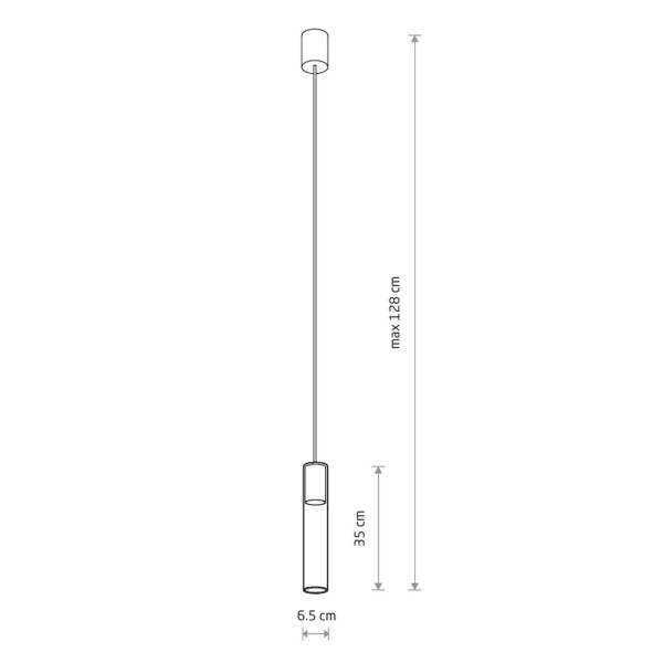 Подвесной светильник, люстра Nowodvorski 7867 Cylinder L GU10 1x10W IP20 латунный - фото №4