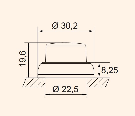 Выступающая кнопка-модуль ETI 004771262 EGP-C (черная) - фото №1