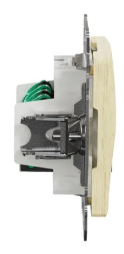 Двойная компьютерная розетка Schneider Electric Sedna Design & Elements RJ45 кат. 5е UTP береза SDD180452 - фото №2