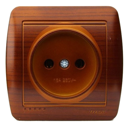 Розетка античний махагон Demet, Lezard - фото №1