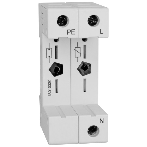 База (гнездо) для модуля защитного разрядника Schrack IS010320 Vartec 1P+N класс С