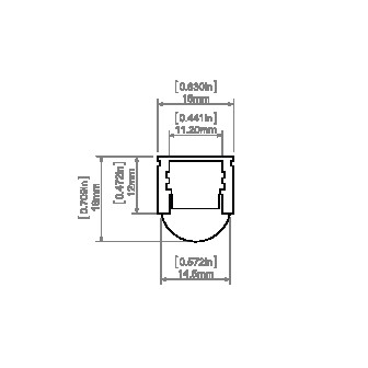 LED-профіль KLUS REGULOR, 3 метр (KLUS_A18068A_3) - фото №4