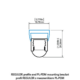 LED-профіль KLUS REGULOR, 3 метр (KLUS_A18068A_3) - фото №7