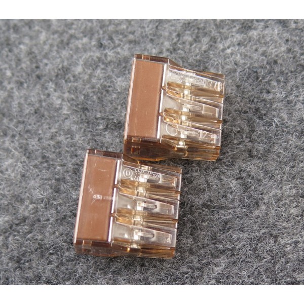 Клемма для распределительных коробок WAGO на 6 проводов 773-606 коричневая - фото №3