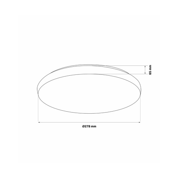 Світильник стельовий Goldlux 325723 Pirius Led 1x12W 4000K 1400Lm IP44 WH - фото №2