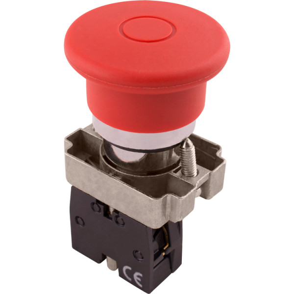 Кнопка грибок E.Next e.mb.bt42 1NC з фіксацією червона (p0810122)