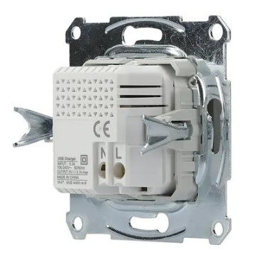 USB розетка Schneider Electric Asfora EPH2700262 (сталь) - фото №3