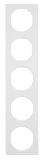 Рамка 5-місна, полярна білизна Berker R.3