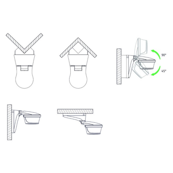 Датчик движения Theben the LUXA P300 WH - фото №11