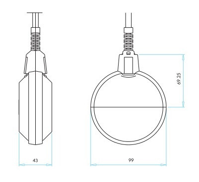 Поплавковий сигналізатор рівня EMAS SKF-35 - фото №1