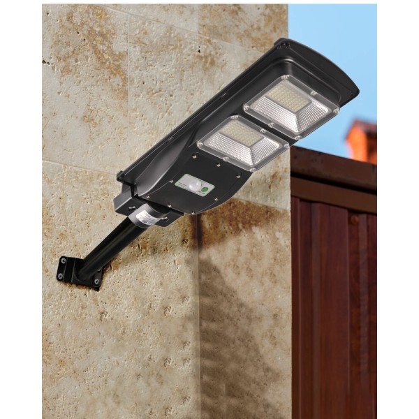 Вуличний світильник на сонячній батареї Goldlux 315502 Street LED 1x6W 6000K 650Lm IP65 чорний - фото №1