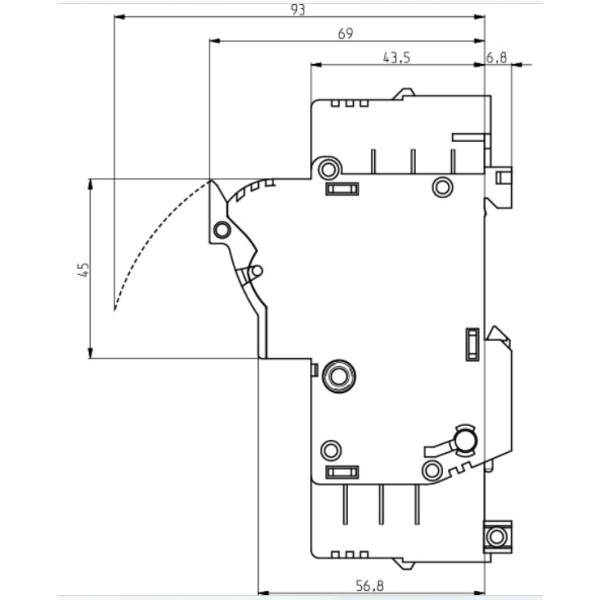 Роз'єднувач запобіжник ETI 002570004 EFD 22 3p - фото №1