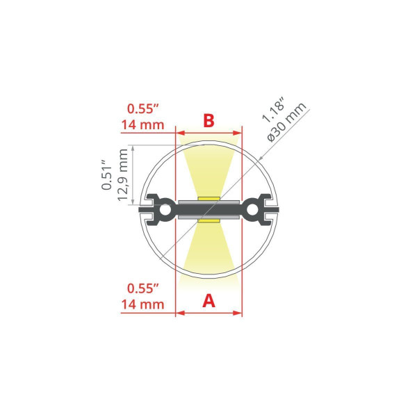 LED-профіль KLUS JAZ-DUO, 2 метри (KLUS_A00788A_2) - фото №2
