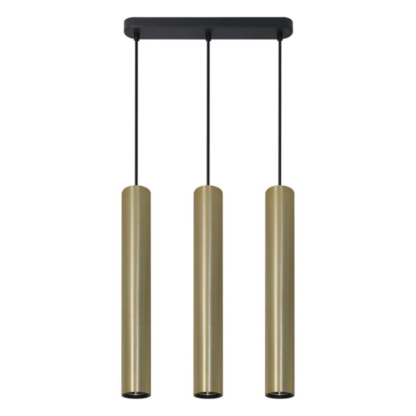 Підвісний світильник, люстра над столом, барною стійкою Goldlux 326164 Lungomare GU10 3x10W IP20 Золотий