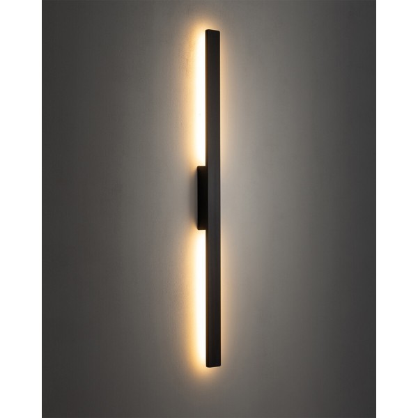 Светильник настенный уличный Nowodvorski 11555 Demi LED M 1x18W 3000K 1200Lm IP54 черный - фото №1