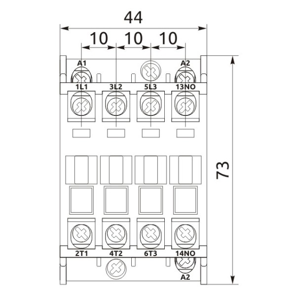 Контактор Promfactor FC-1/16А 1NC AC400В (FC11016400) - фото №1