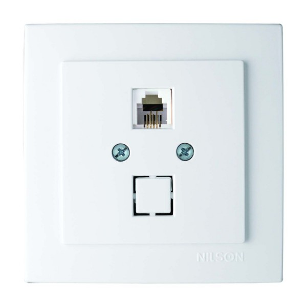 Розетка Nilson Touran біла телефонна ( 24111040 )