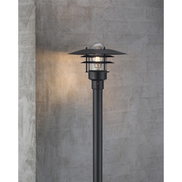 Вуличний світильник Nordlux 71428003 Lonstrup E27 1x60W IP44 чорний - фото №1