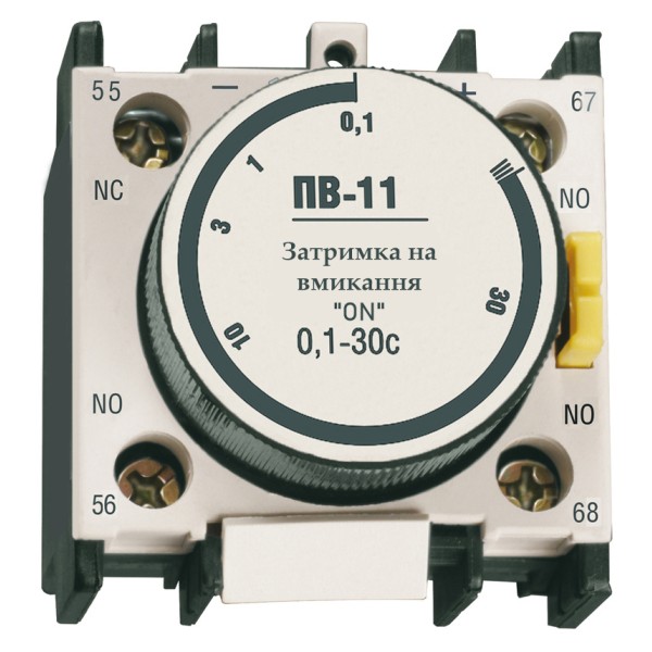Приставка витримки часу TNSy ПВ11 1NO+1NC 0,1-30сек (TNSy5504017)