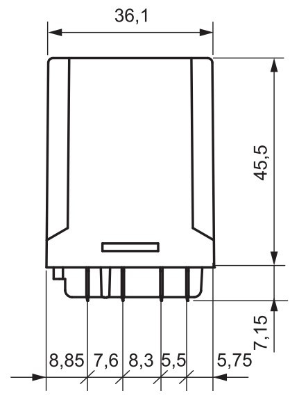 Електромеханічне реле ETI 002473063 RERM3-24ACL 3p (16A AC1 250V AC) - фото №2
