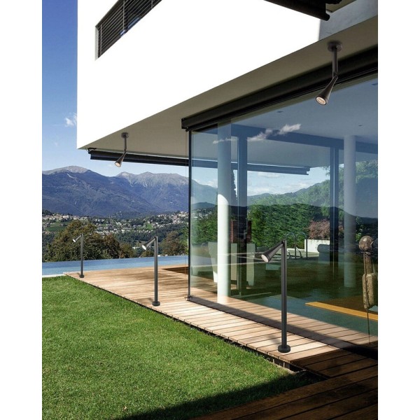 Вуличний світильник Nowodvorski 9561 Ottawa GU10 1x10W IP44 графітовий - фото №1