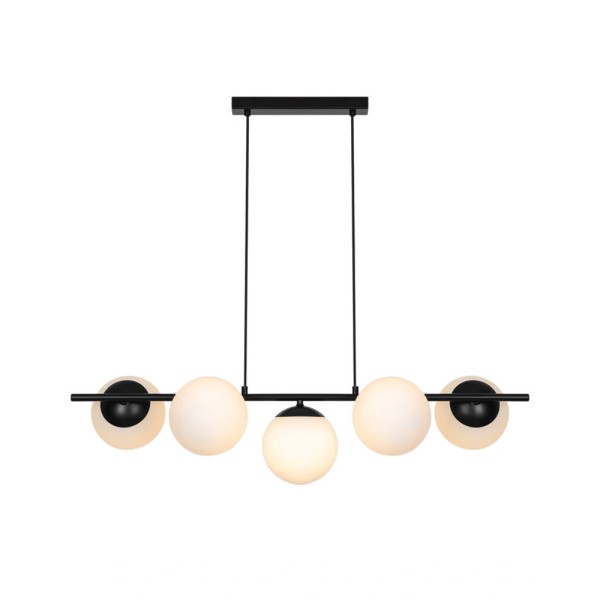 Подвесной светильник, люстра Nordlux 2612623003 Lilly E14 5x10W IP20 черный