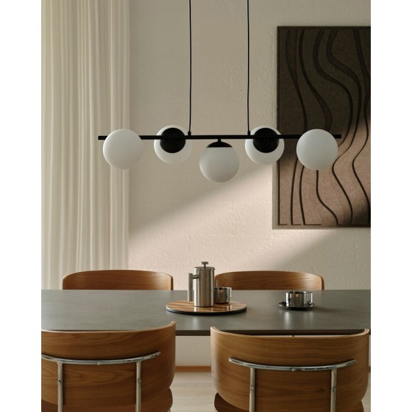 Подвесной светильник, люстра Nordlux 2612623003 Lilly E14 5x10W IP20 черный - фото №1