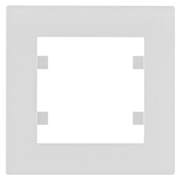 Одномісна рамка Hager WL5510 Lumina-Intense 1Х (біла)