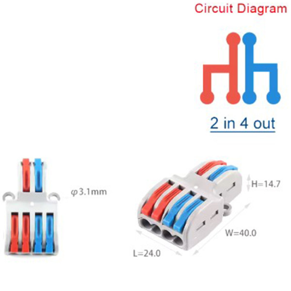 Проходная клемма TOSUNlux PCT-42 32А 400В (6931934238457) - фото №1