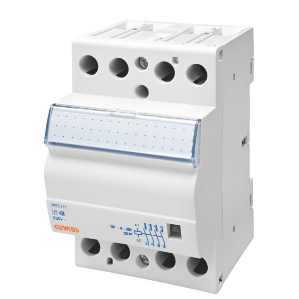 Модульний контактор GEWISS CTR 40A 4NO 230В 3M (GWD6724)