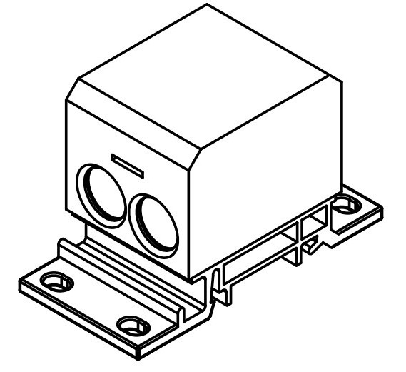 Распределительный блок ETI 001102423 EDBM-7/N (192А 1x4-70; 3x2.5-25; 4x2.5-16) - фото №2