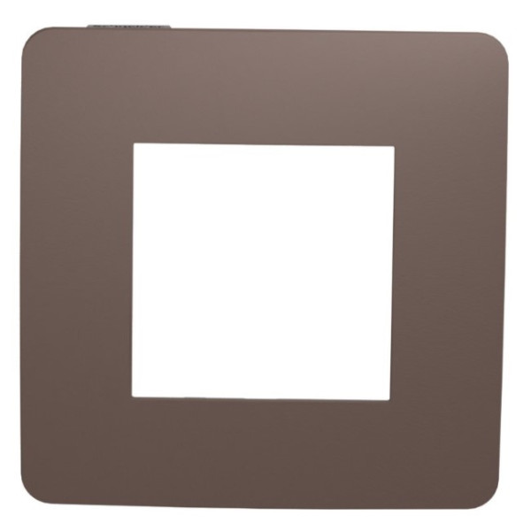 Однопостова рамка Schneider Electric NU280217 (шоколад/антрацит) - фото №1