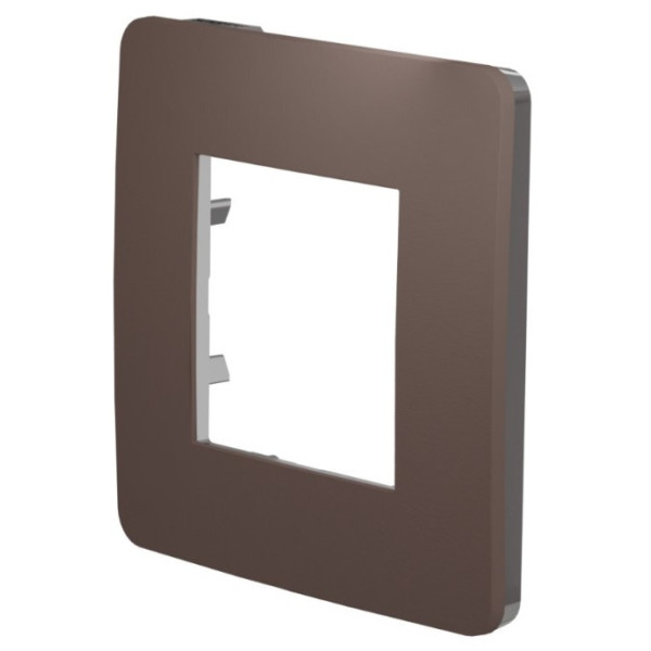 Однопостова рамка Schneider Electric NU280217 (шоколад/антрацит) - фото №2