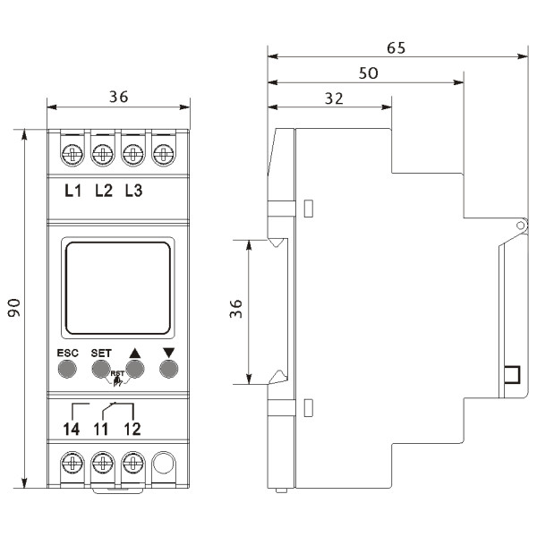 Реле контролю напруги Promfactor FRV15 4 - фото №2